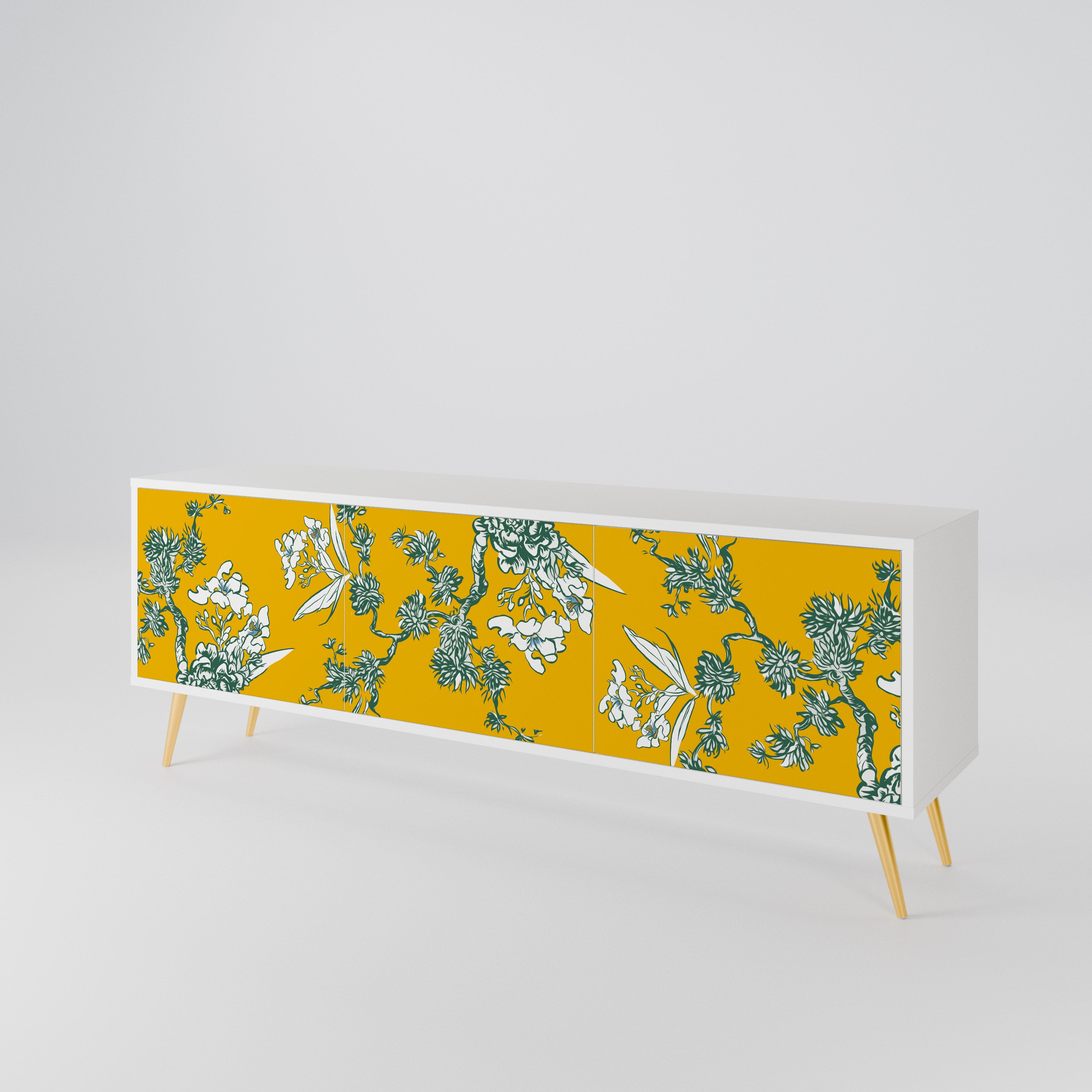 YELLOW CHINOISERIE 3-türiges TV-Lowboard