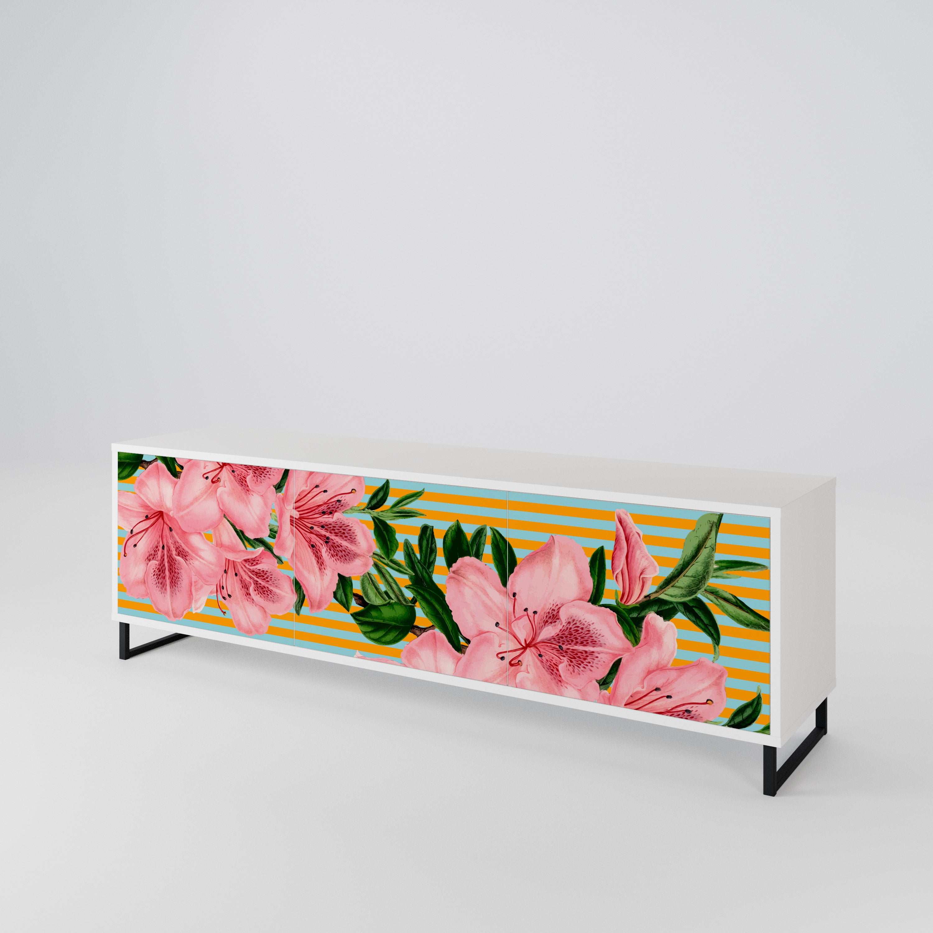 FRAGILE BEAUTY 3-türiges TV-Lowboard