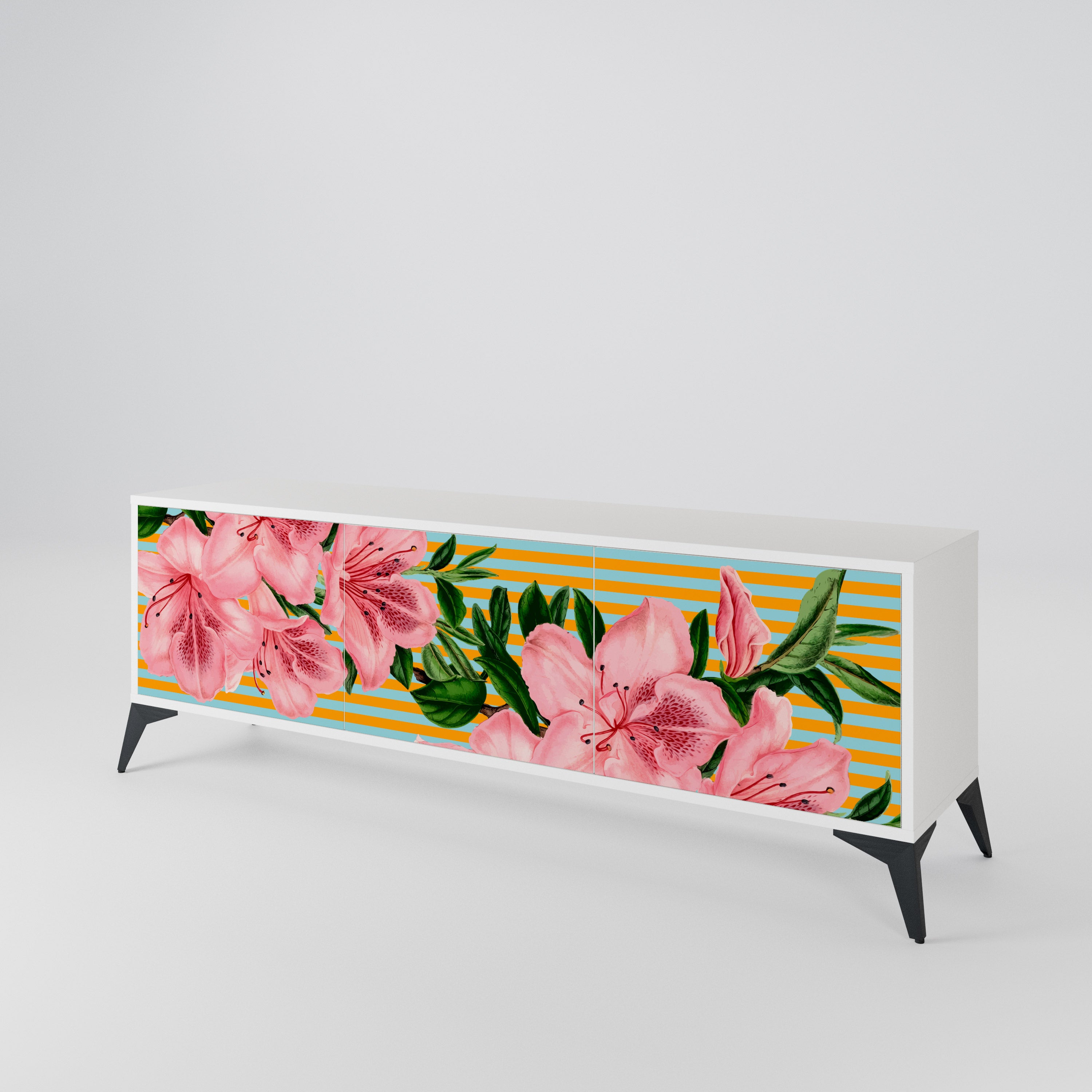 FRAGILE BEAUTY 3-türiges TV-Lowboard