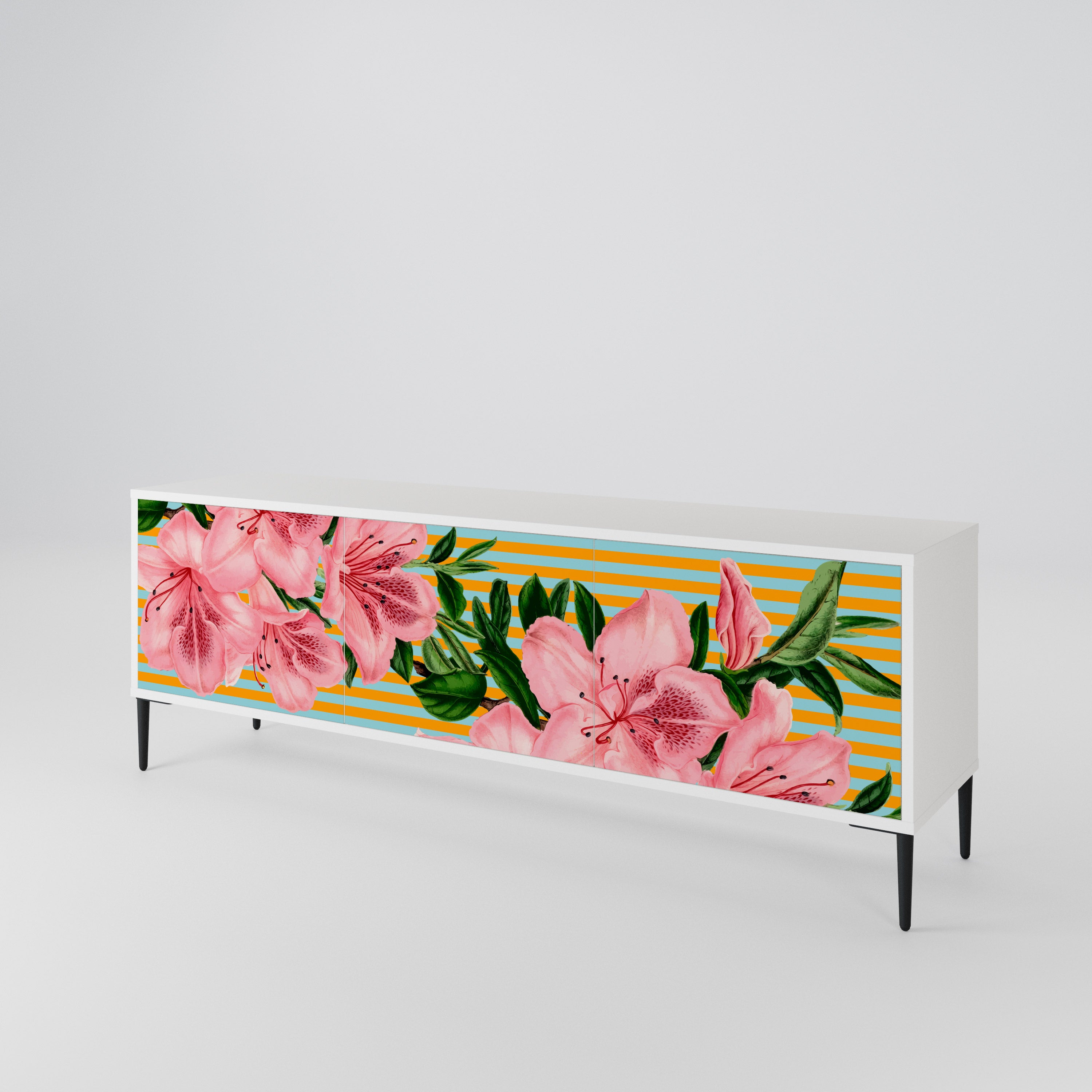 FRAGILE BEAUTY 3-türiges TV-Lowboard