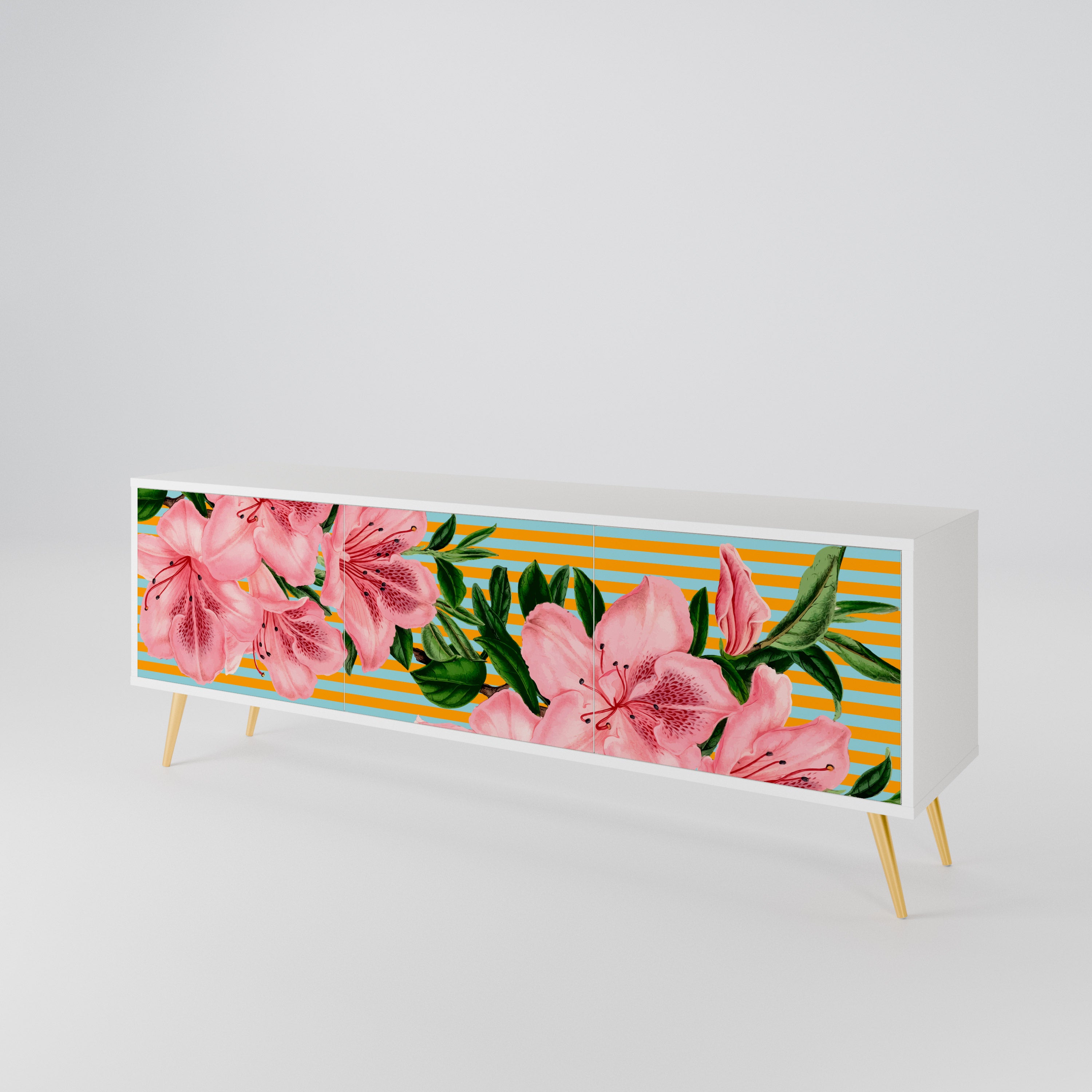 FRAGILE BEAUTY 3-türiges TV-Lowboard