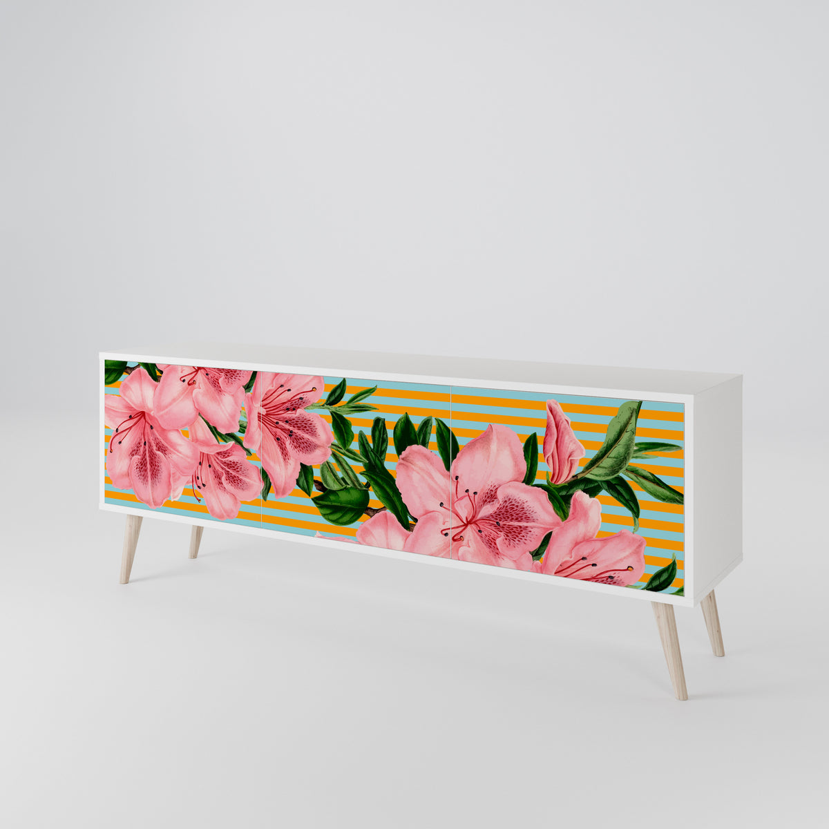 FRAGILE BEAUTY 3-türiges TV-Lowboard
