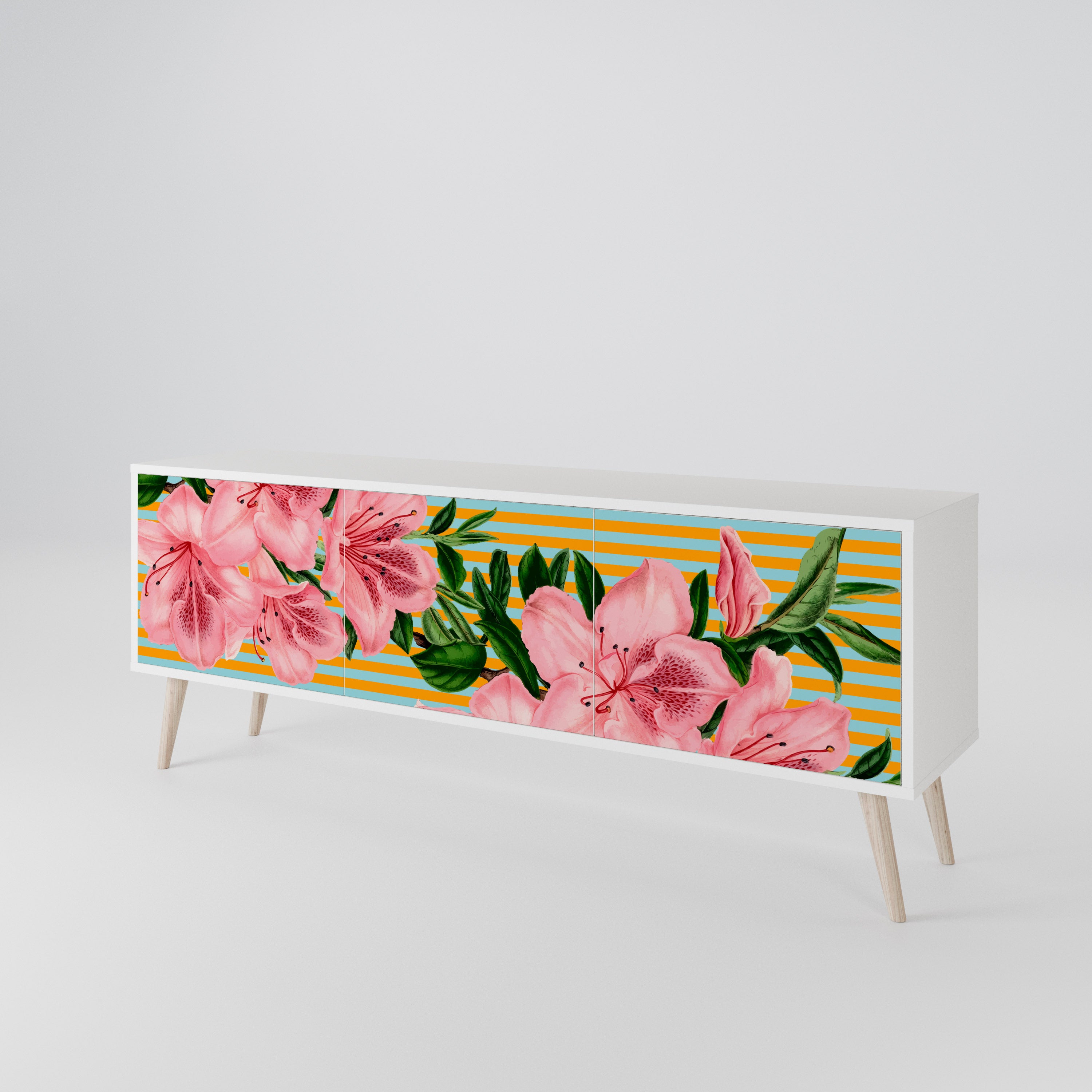 FRAGILE BEAUTY 3-türiges TV-Lowboard