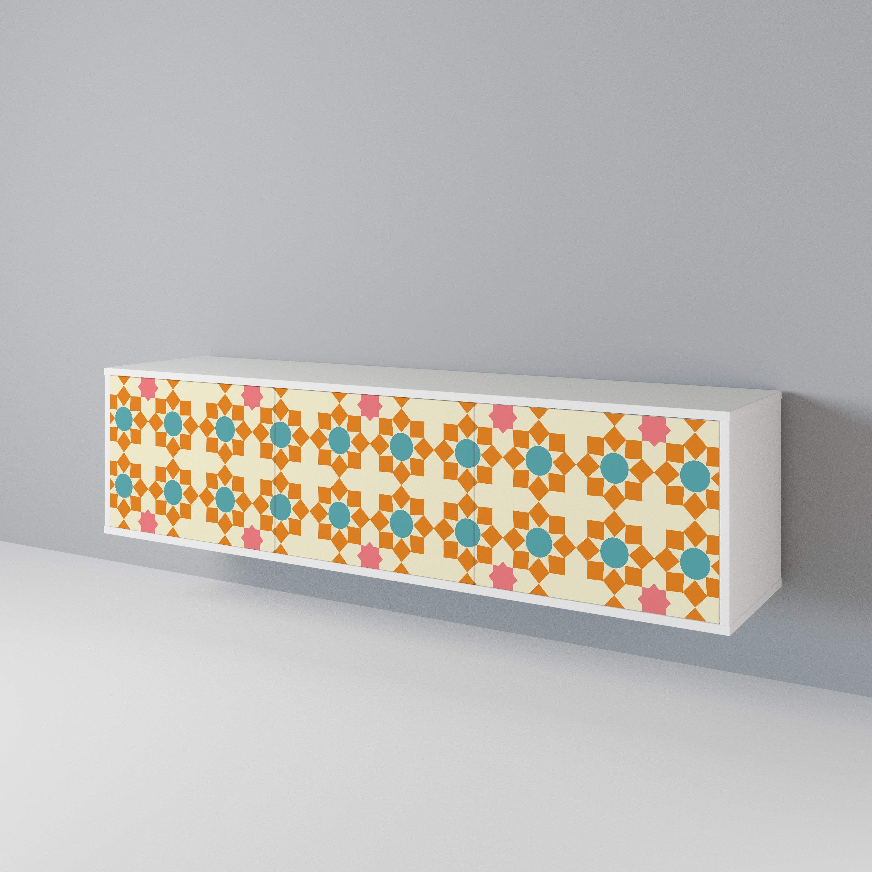 FLORAL DECOR 3-türiges TV-Lowboard