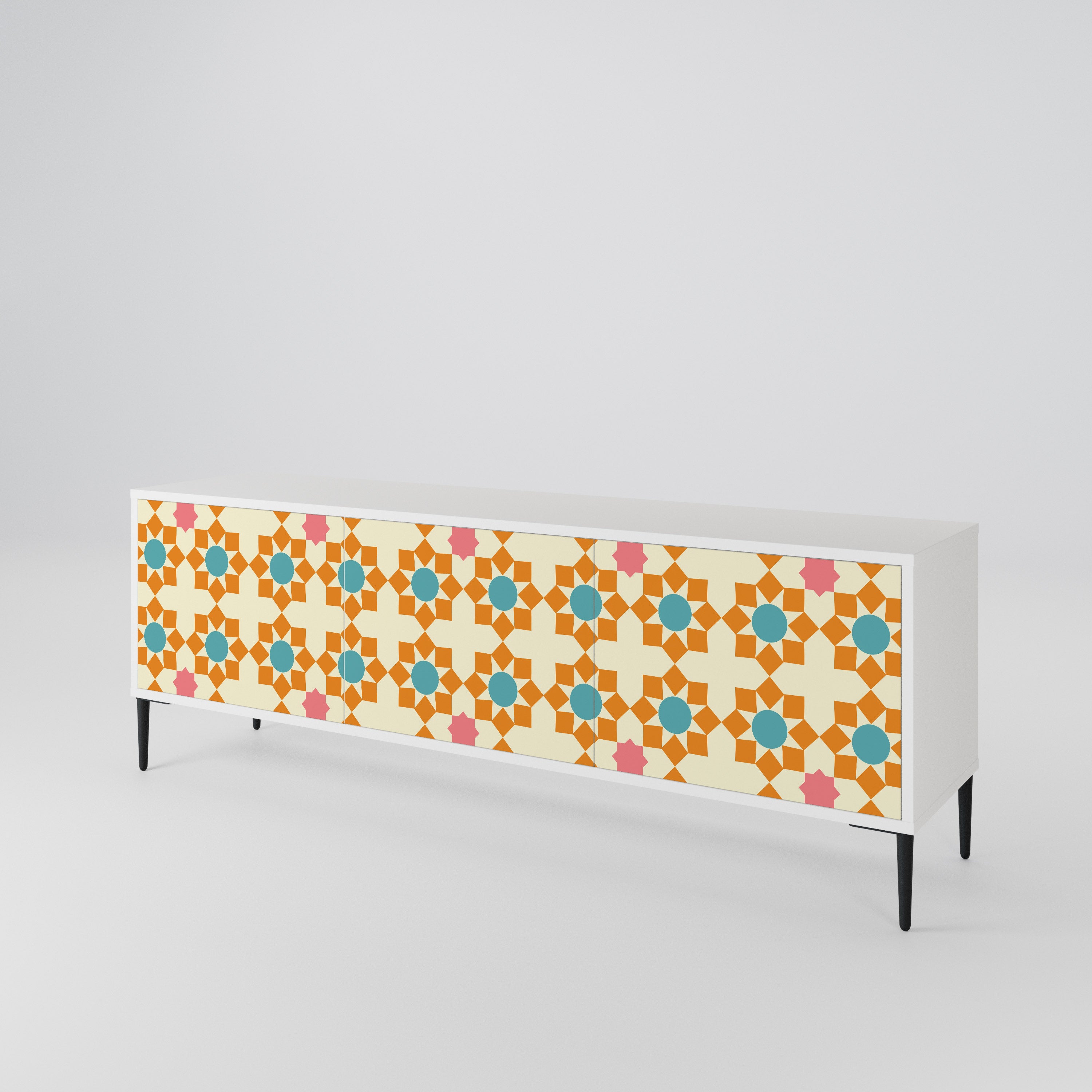 FLORAL DECOR 3-türiges TV-Lowboard
