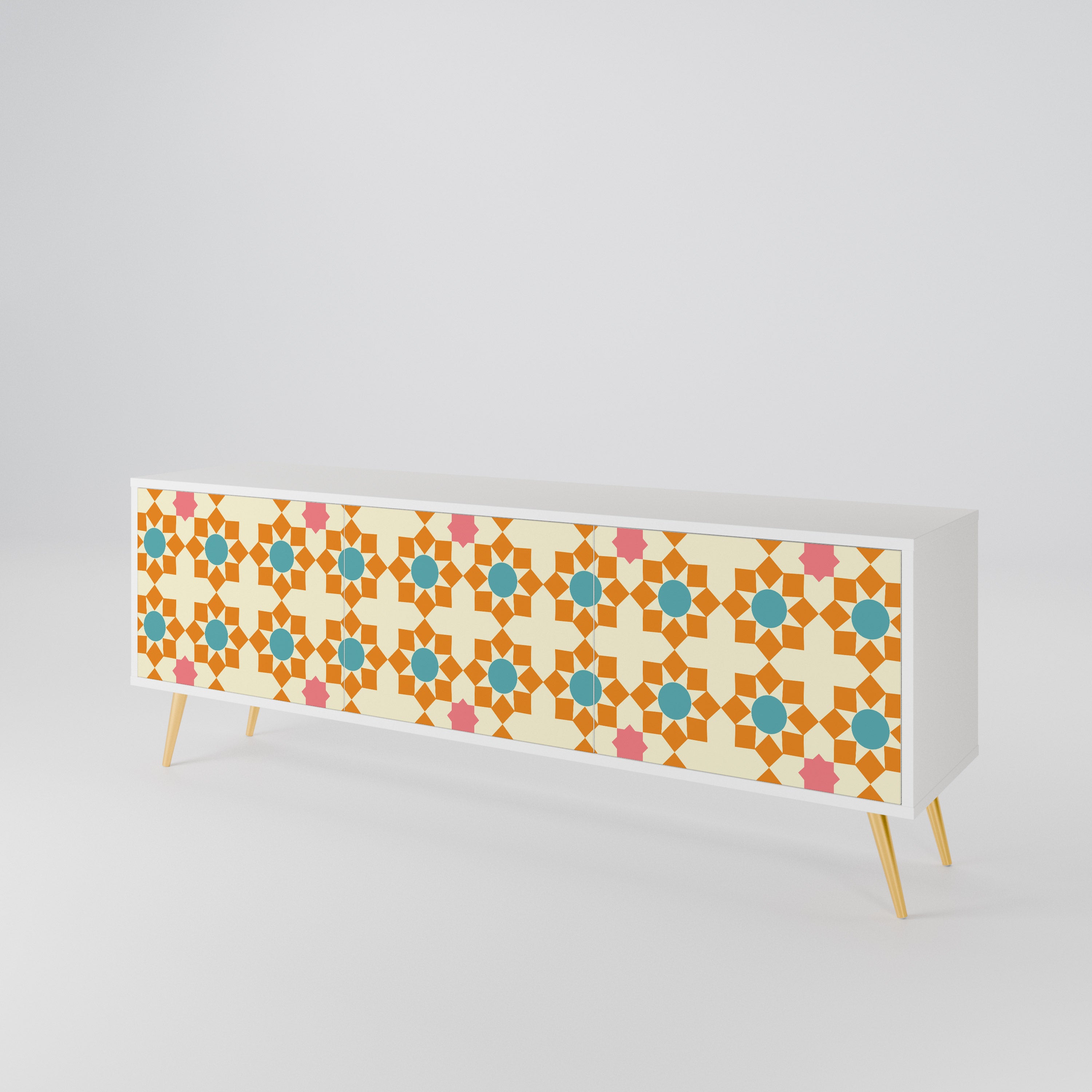 FLORAL DECOR 3-türiges TV-Lowboard