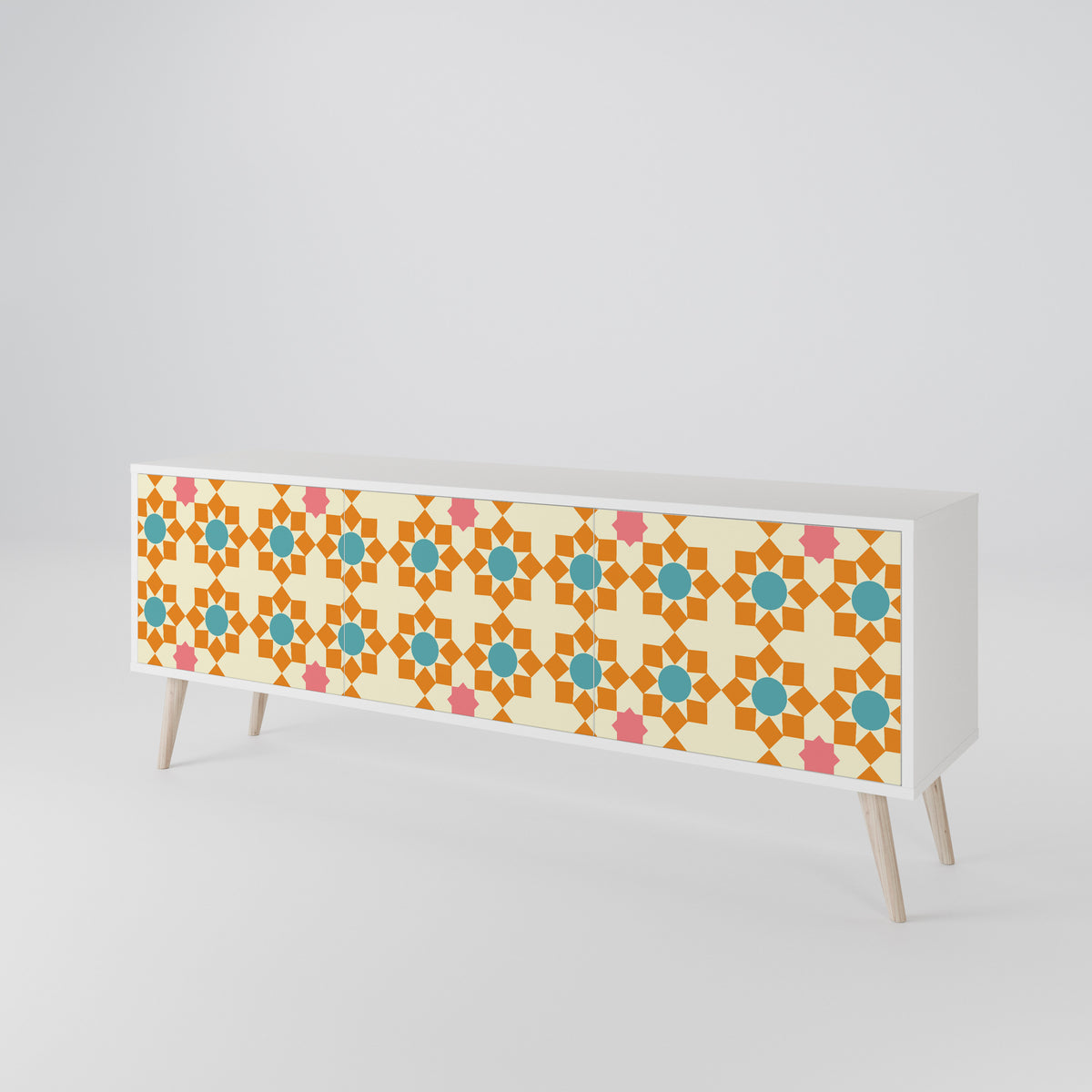 FLORAL DECOR 3-türiges TV-Lowboard