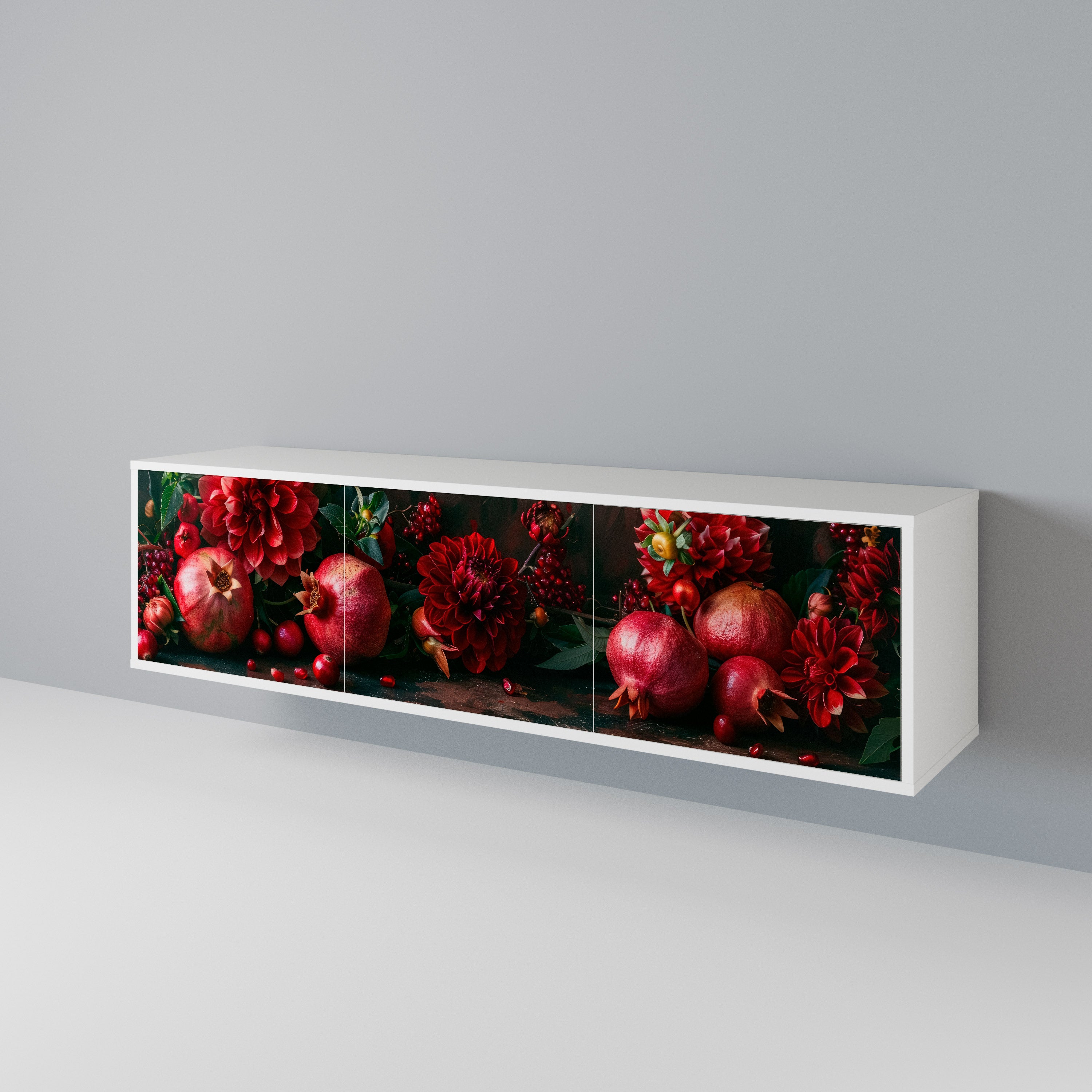 DAHLIAS AND POMEGRANATES 3-türiges TV-Lowboard