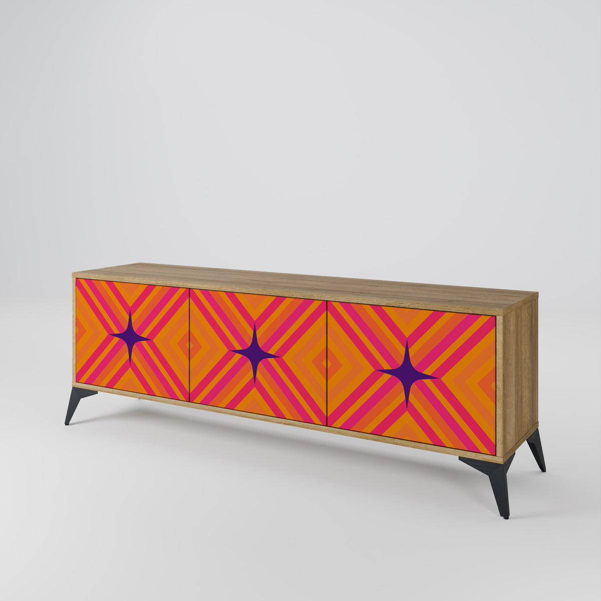GEOMETRIC BRILLIANCE 3-türiges TV-Lowboard