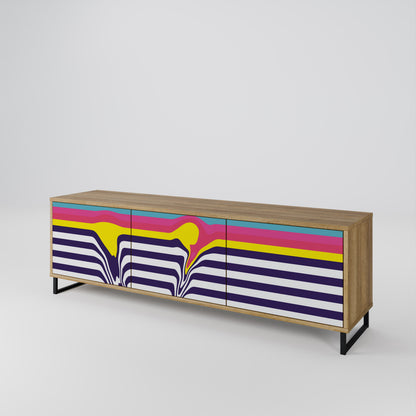 COLORFUL DIVERSION 3-türiges TV-Lowboard