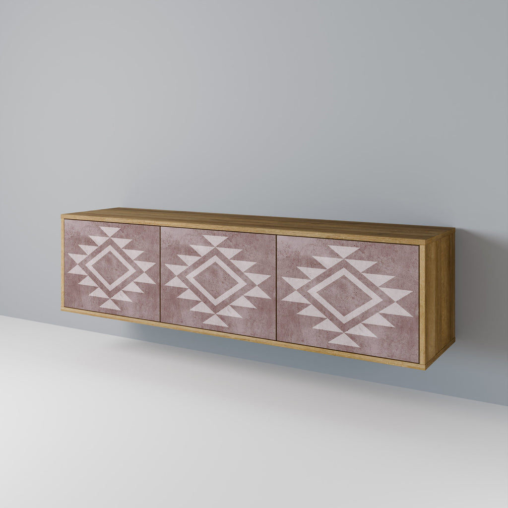 MARVEL MOSAIC 3-Door TV Stand in Oak Effect