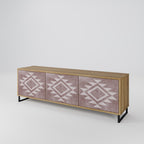 MARVEL MOSAIC 3-Door TV Stand in Oak Effect