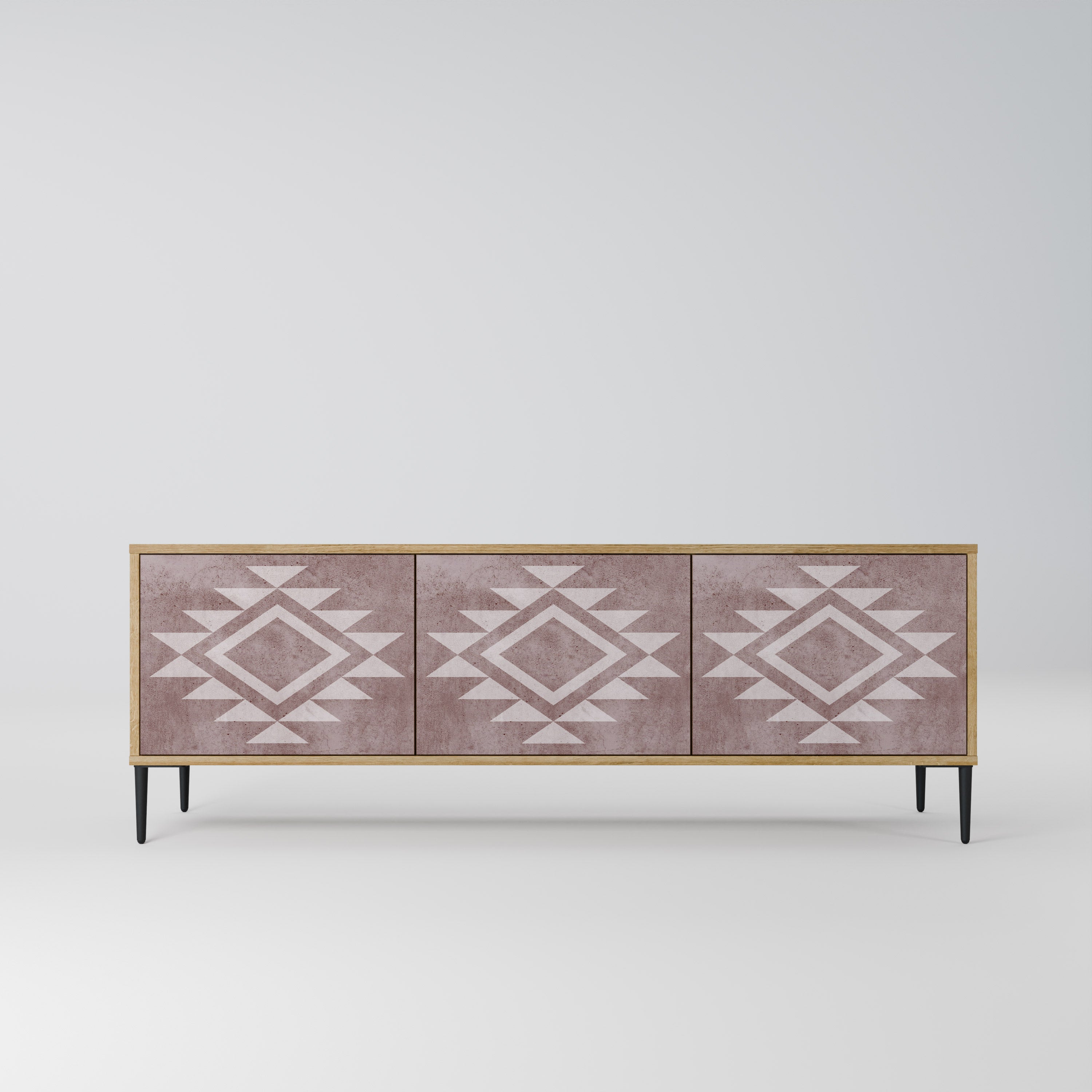 MARVEL MOSAIC 3-Door TV Stand in Oak Effect