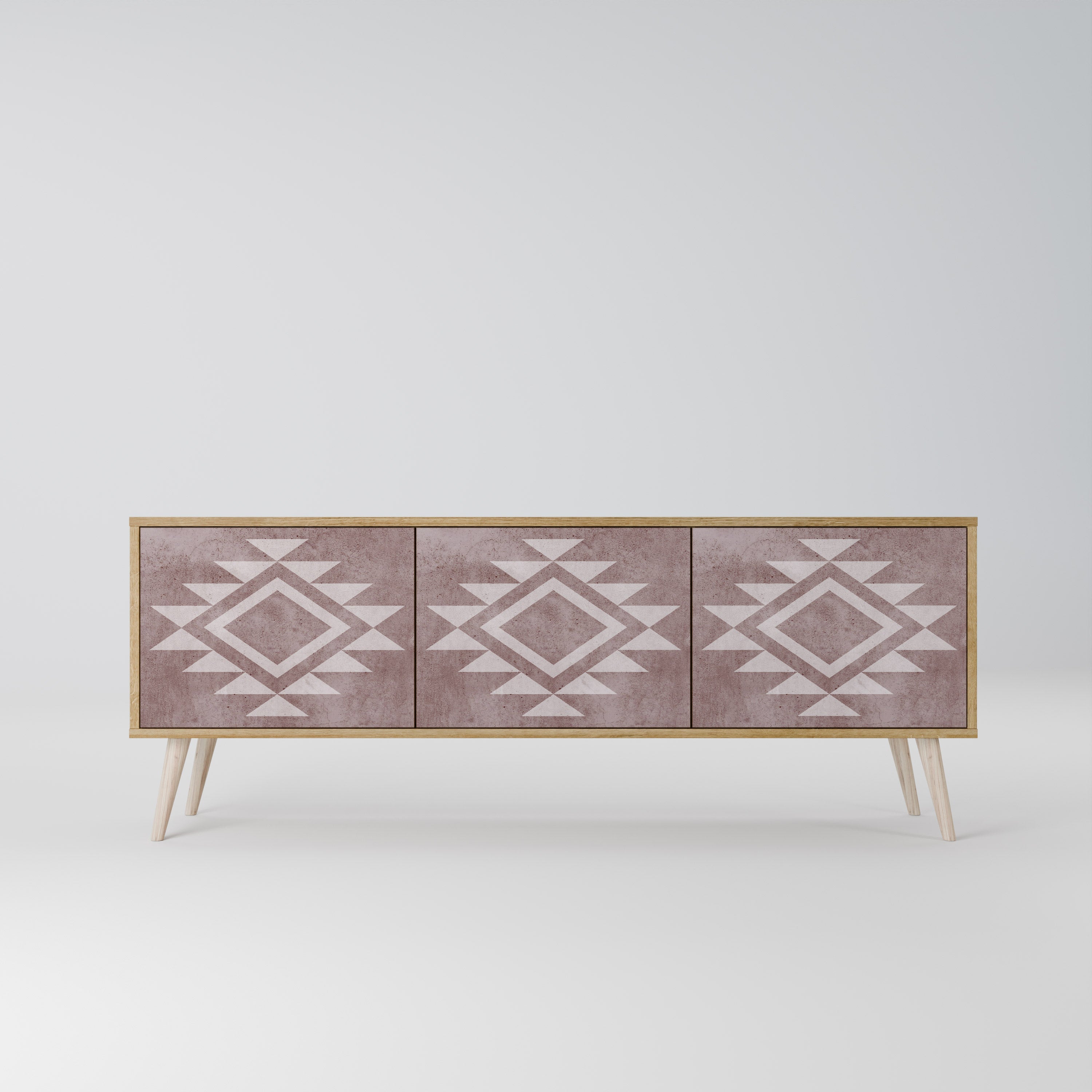 MARVEL MOSAIC 3-Door TV Stand in Oak Effect