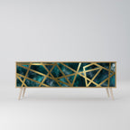 THE LABYRINTH OF GOLD 3-Door TV Stand in Oak Effect