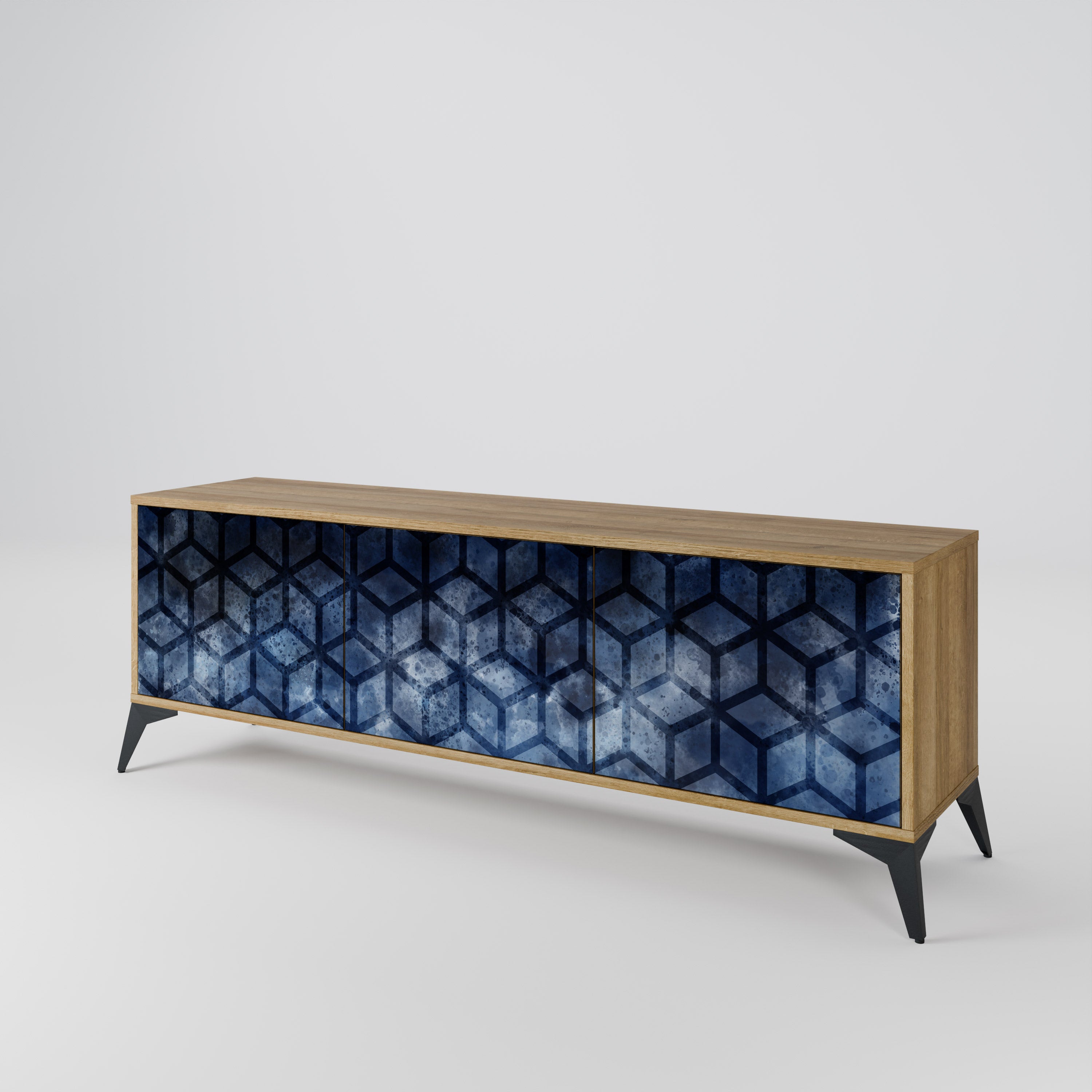 CUBIC MIST 3-Door TV Cabinet