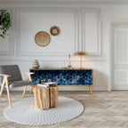 CUBIC MIST 3-Door TV Stand in Oak Effect