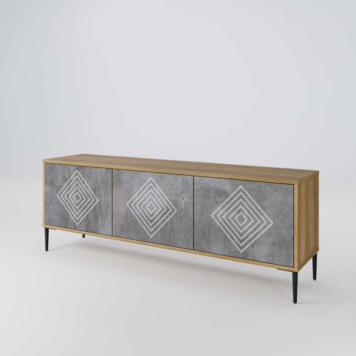 POLYGONAL ARTISTRY 3-türiges TV-Lowboard