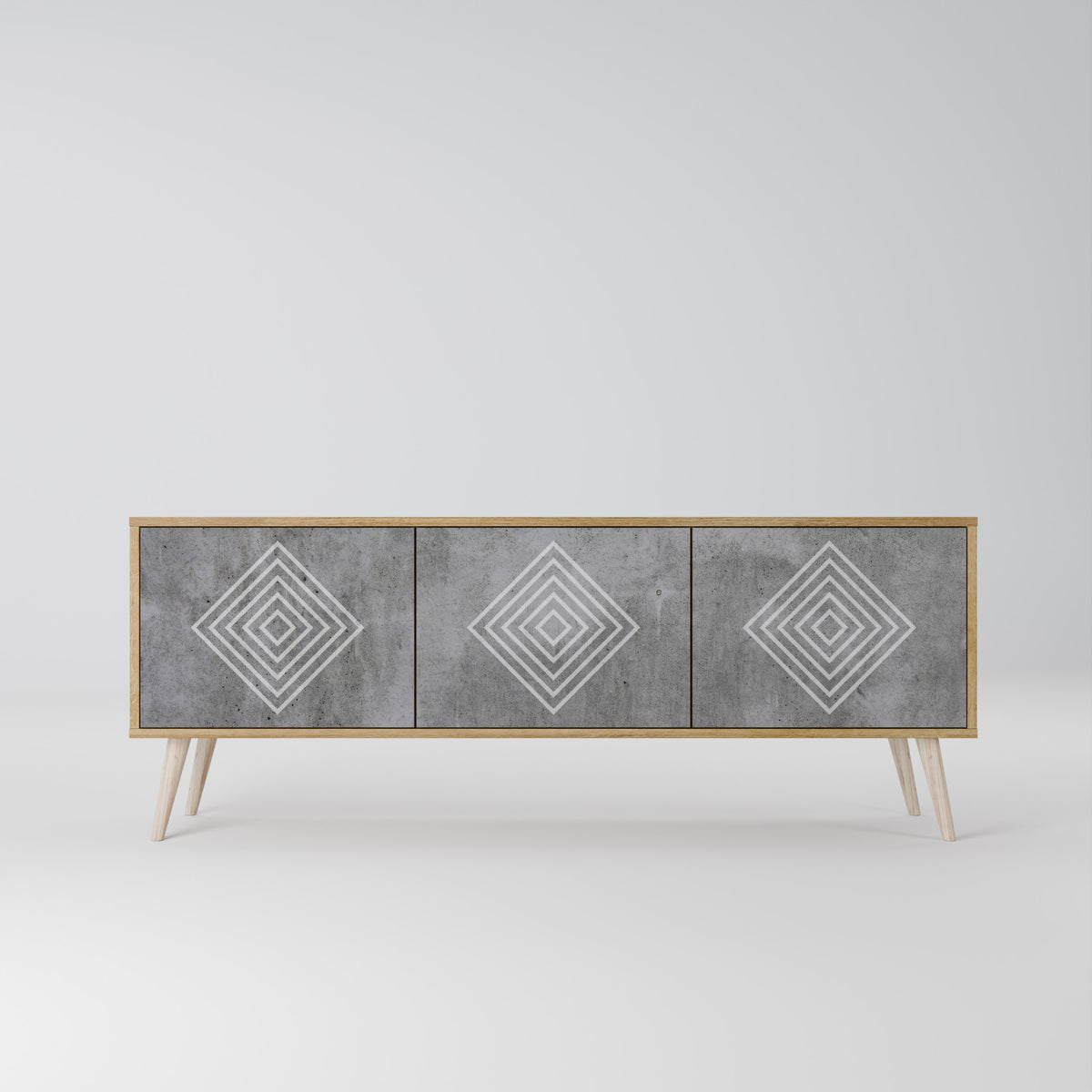 POLYGONAL ARTISTRY 3-türiges TV-Lowboard