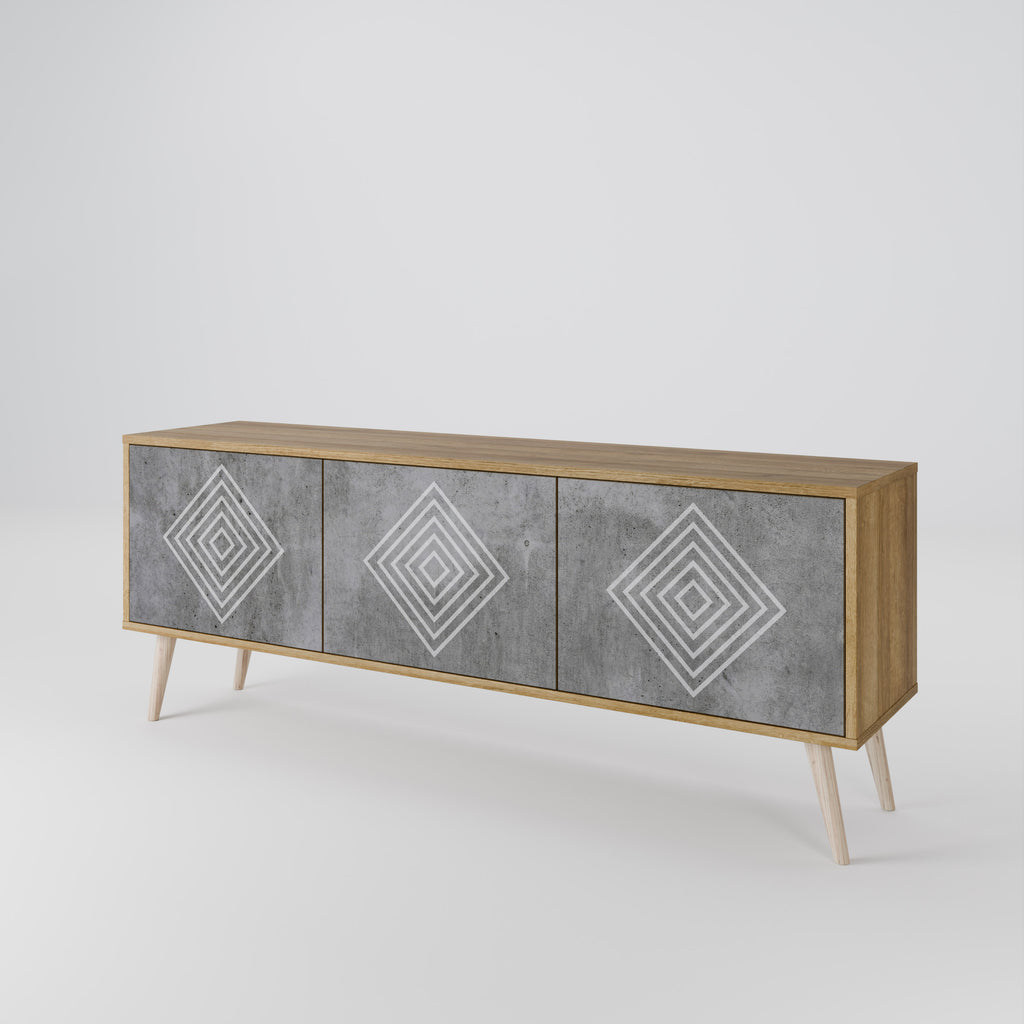 POLYGONAL ARTISTRY 3-türiges TV-Lowboard