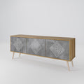 POLYGONAL ARTISTRY 3-türiges TV-Lowboard