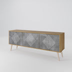 POLYGONAL ARTISTRY 3-türiges TV-Lowboard