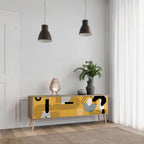 SHAPESHIFT SYMPHONY 3-Door TV Stand in Oak Effect