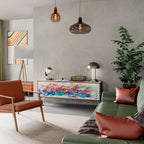 FINESSE MASH-UP 3-Door TV Stand in Oak Effect