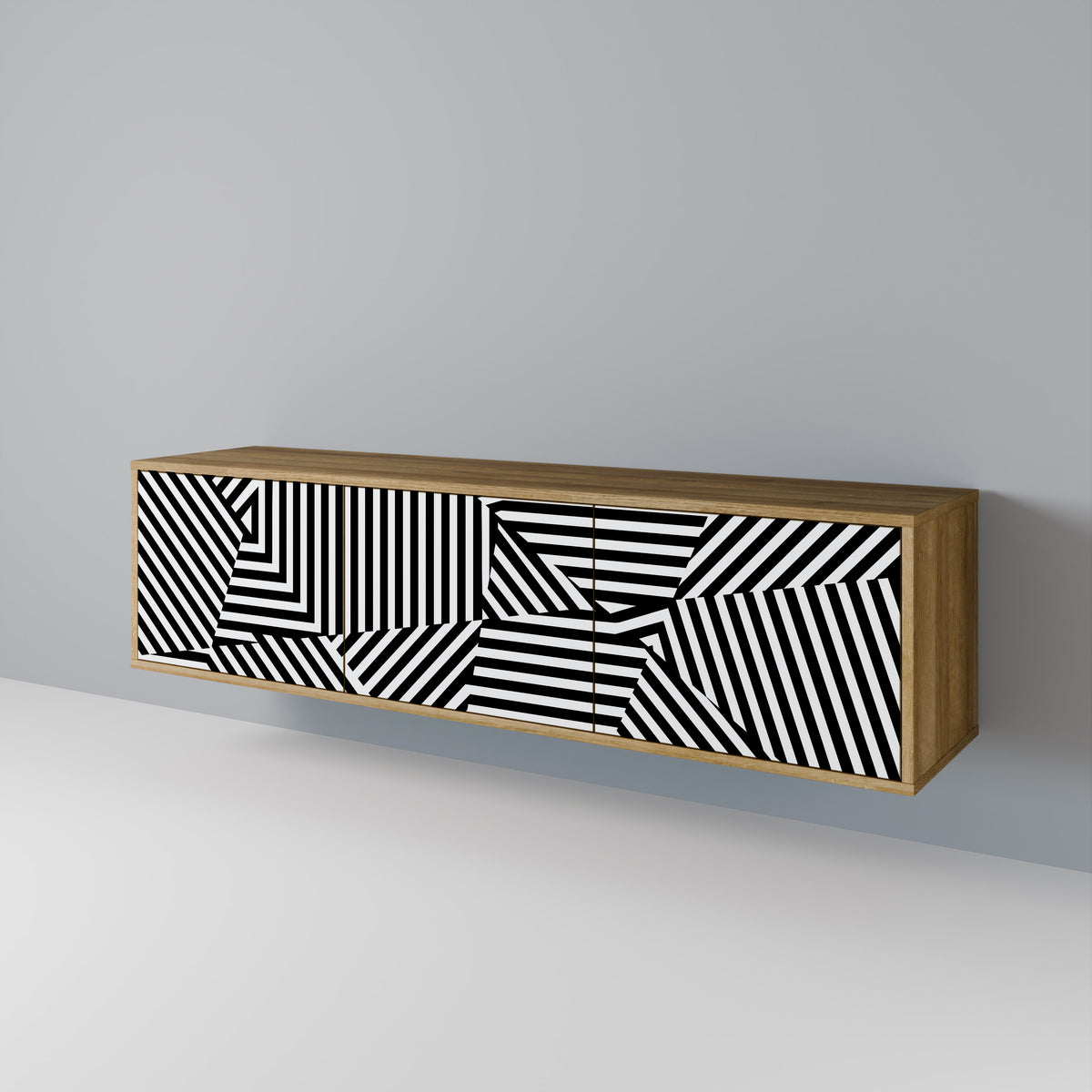 ILLUSIONARY LATTICE 3-türiges TV-Lowboard