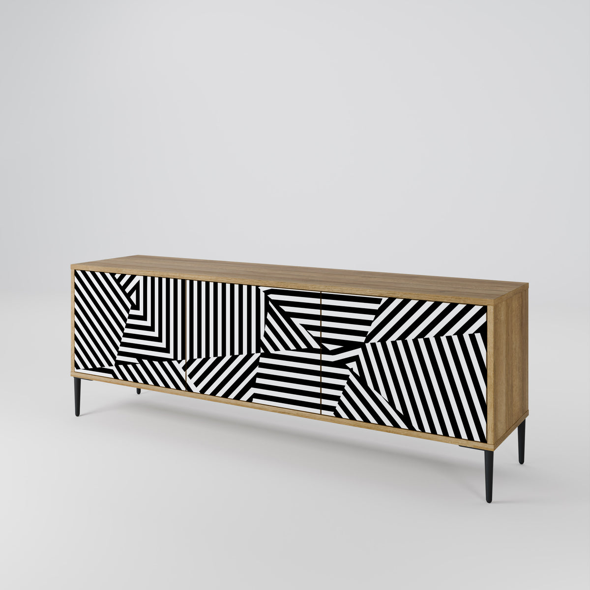 ILLUSIONARY LATTICE 3-türiges TV-Lowboard