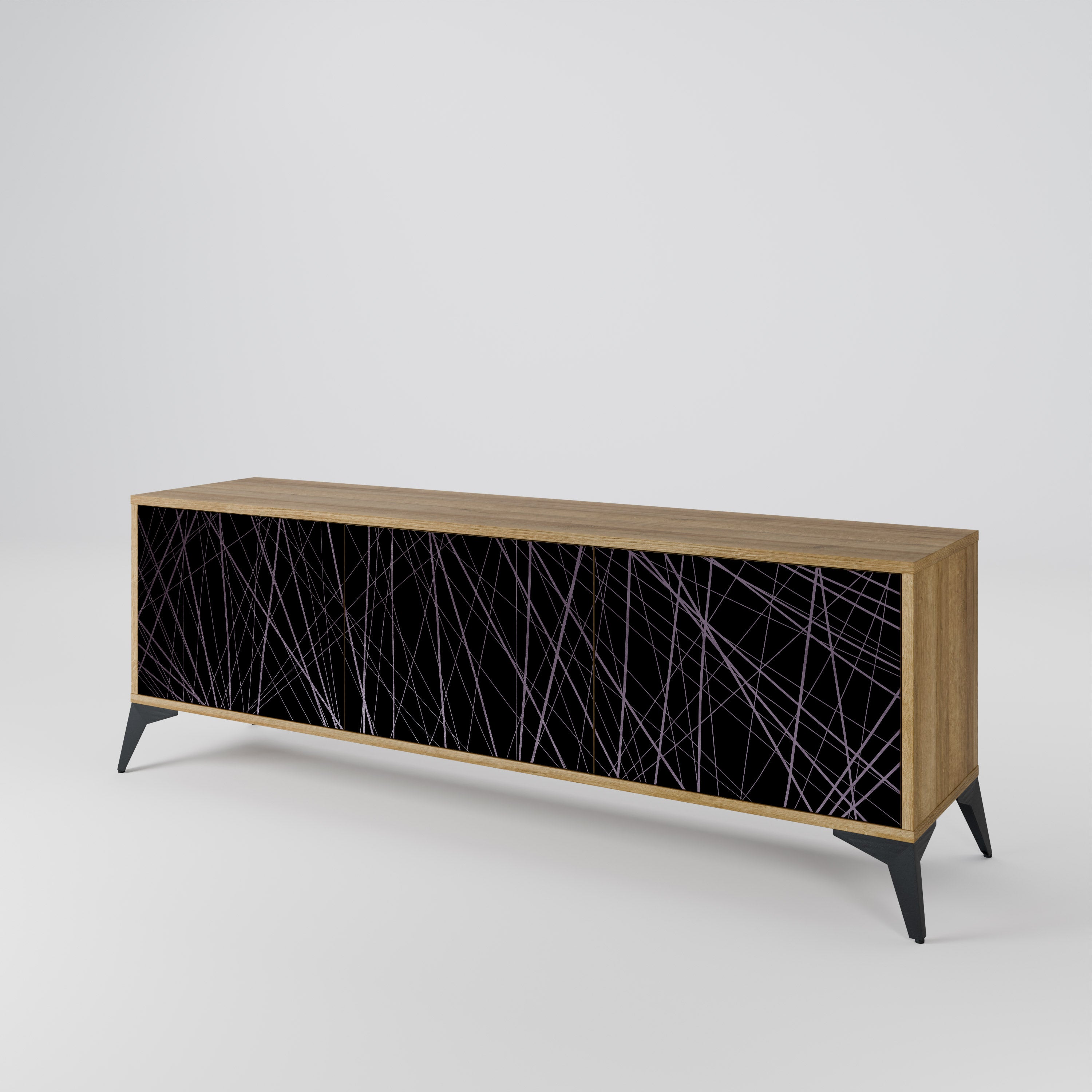 SHIMMER SPIDERGRAM 3-Door TV Cabinet