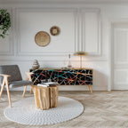 POLYGON VERVE 3-Door TV Stand in Oak Effect