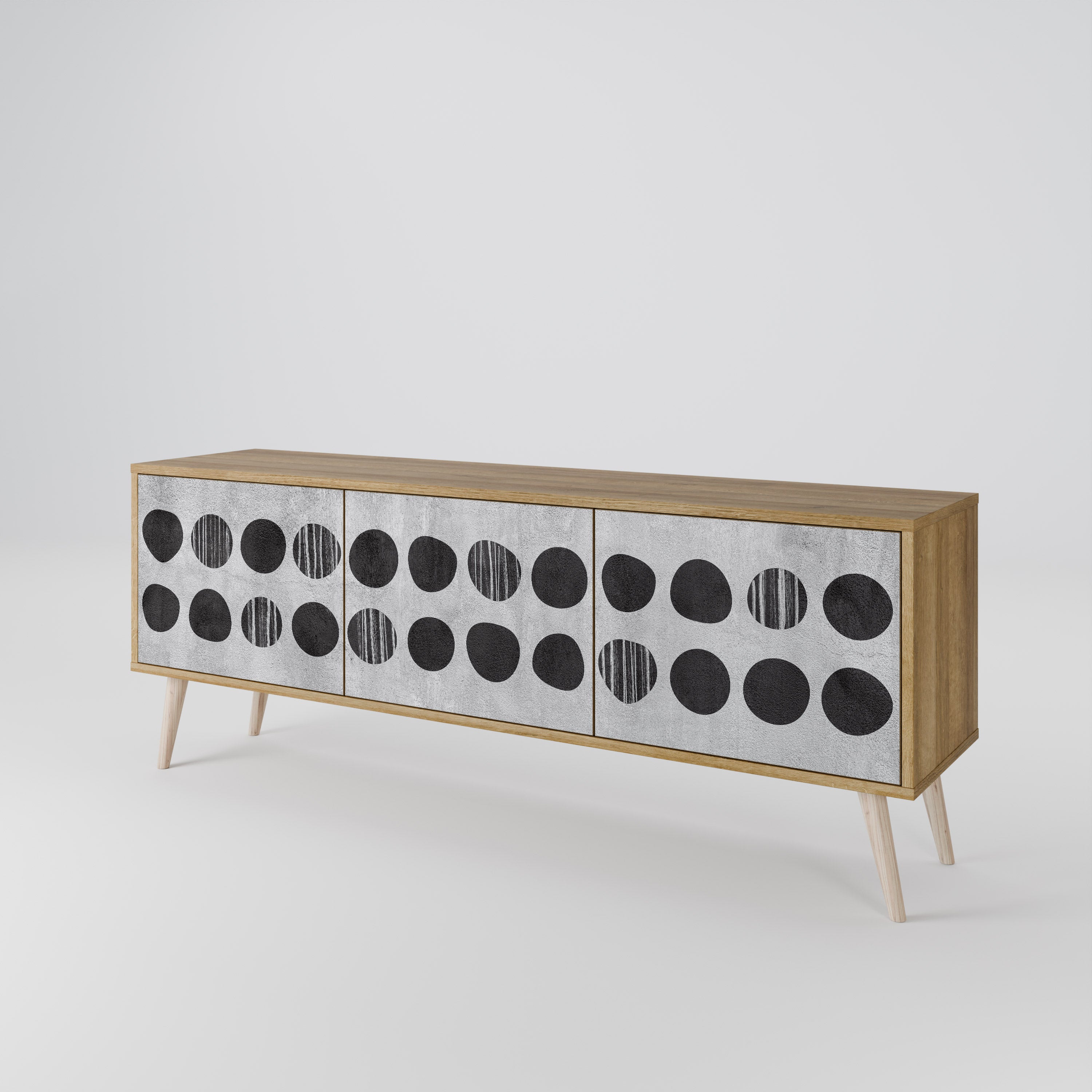 GHOSTLY GRADIENTS 3-Door TV Cabinet
