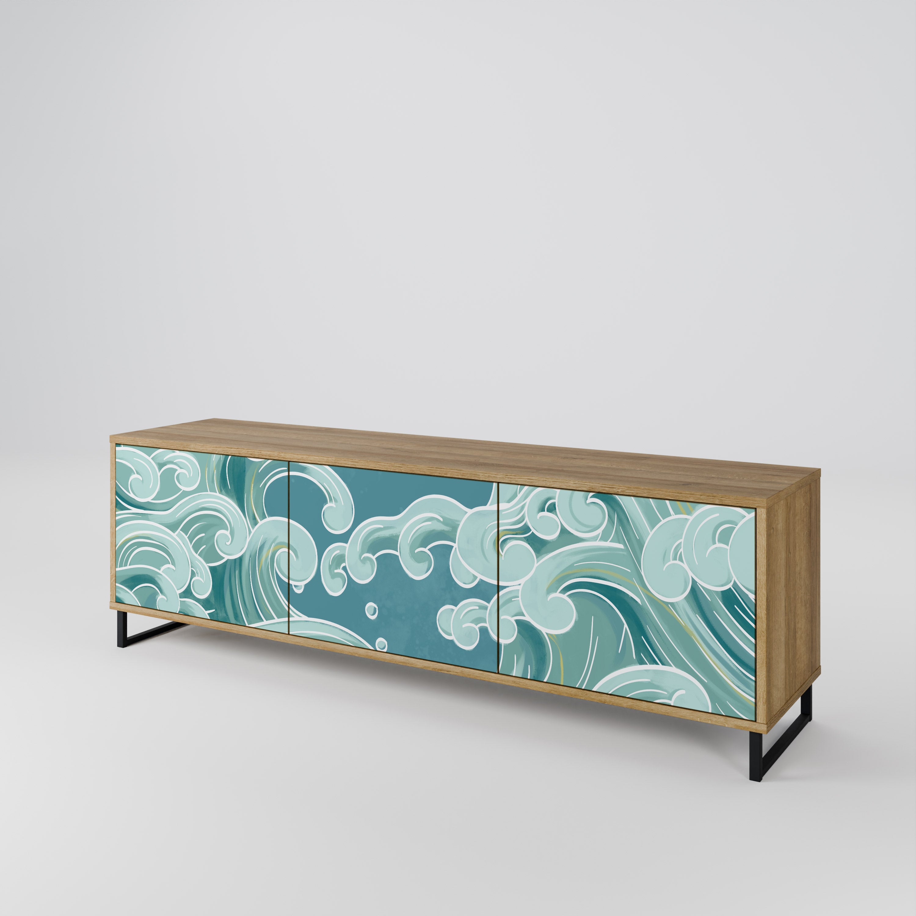 ASIAN SWAY 3-Door TV Cabinet