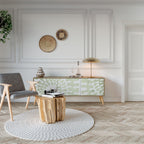 HELIX DANCE 3-Door TV Stand in Oak Effect