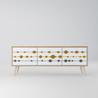 VIVID TONE TV-Lowboard mit 3 Türen in Eiche-Optik