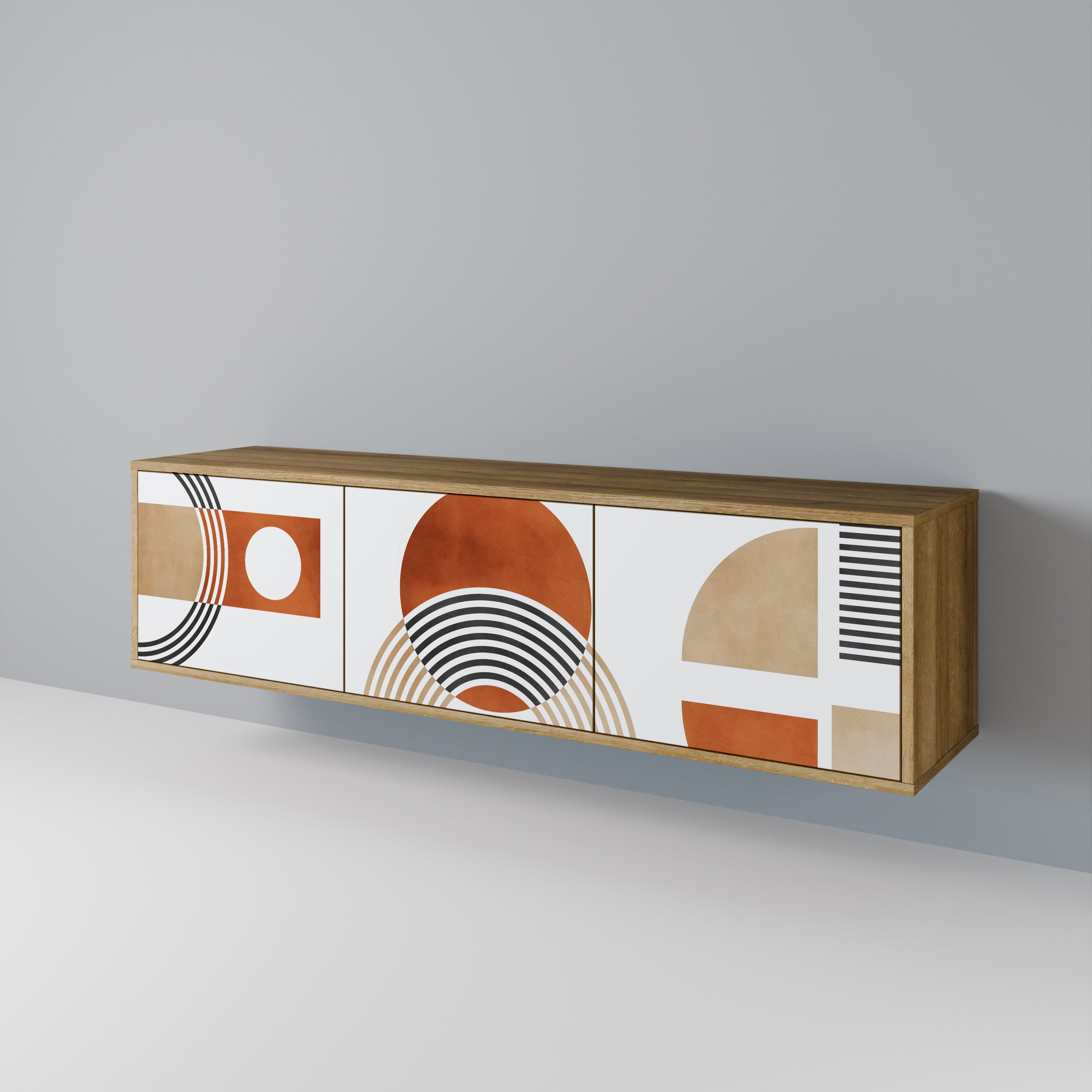CIRCLE RHYTM 3-Door TV Cabinet