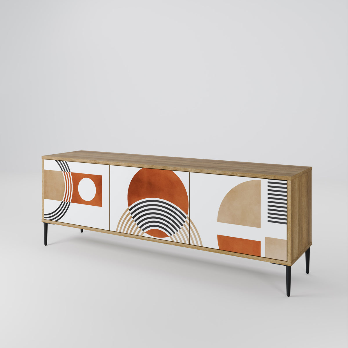 CIRCLE RHYTM 3-türiges TV-Lowboard