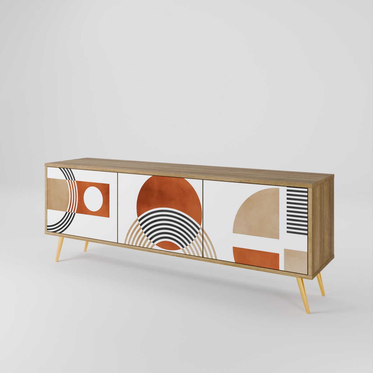 CIRCLE RHYTM 3-türiges TV-Lowboard