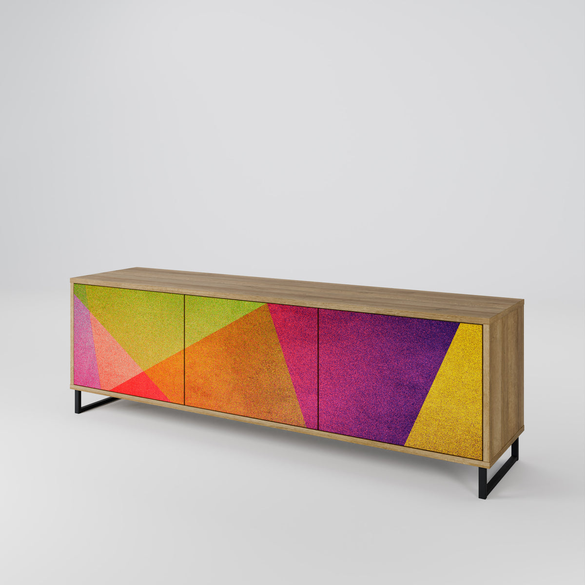 VIVID GEOMETRY 3-türiges TV-Lowboard
