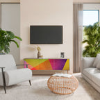 VIVID GEOMETRY TV-Lowboard mit 3 Türen in Eiche-Optik