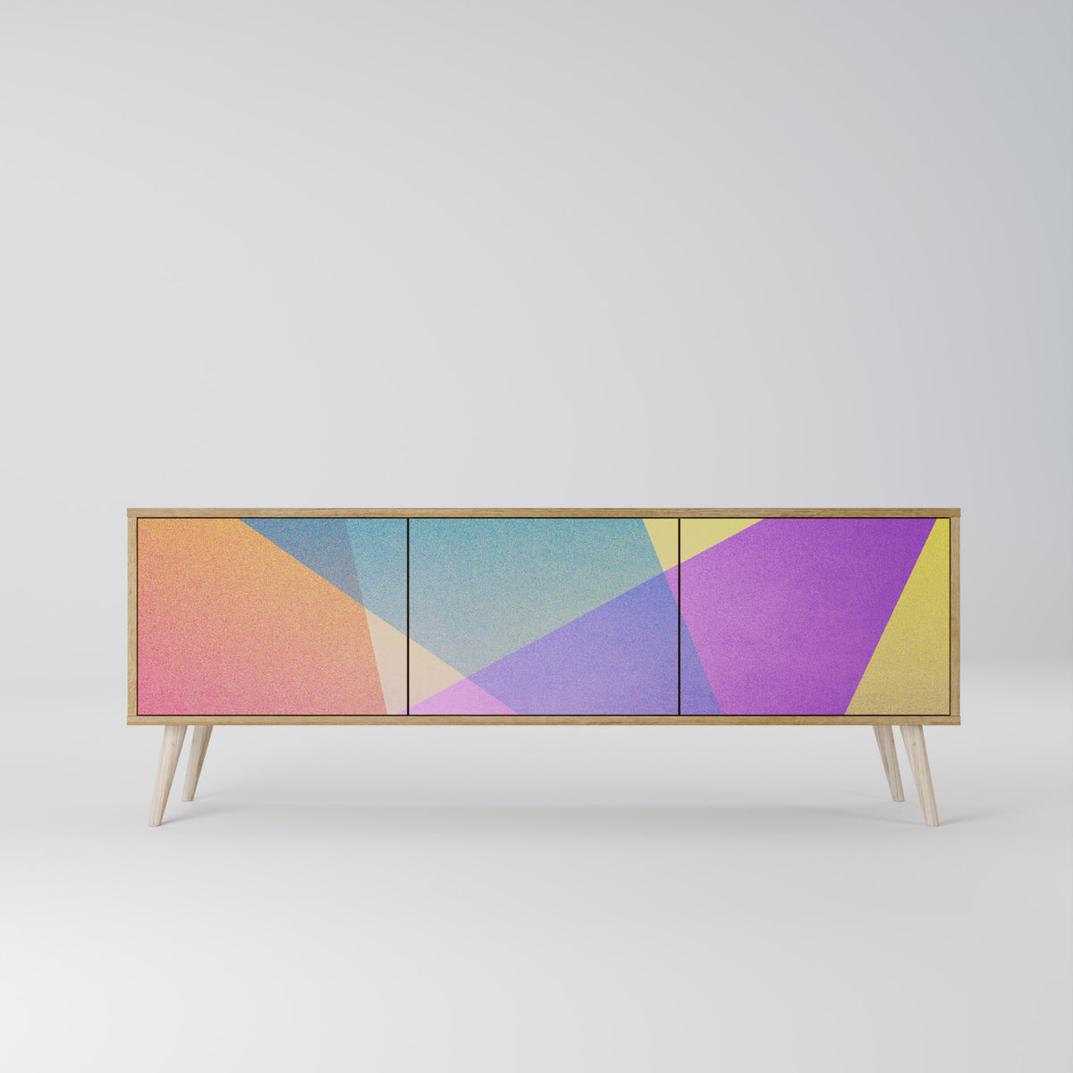BRIGHT GEOMETRY 3-Door TV Cabinet
