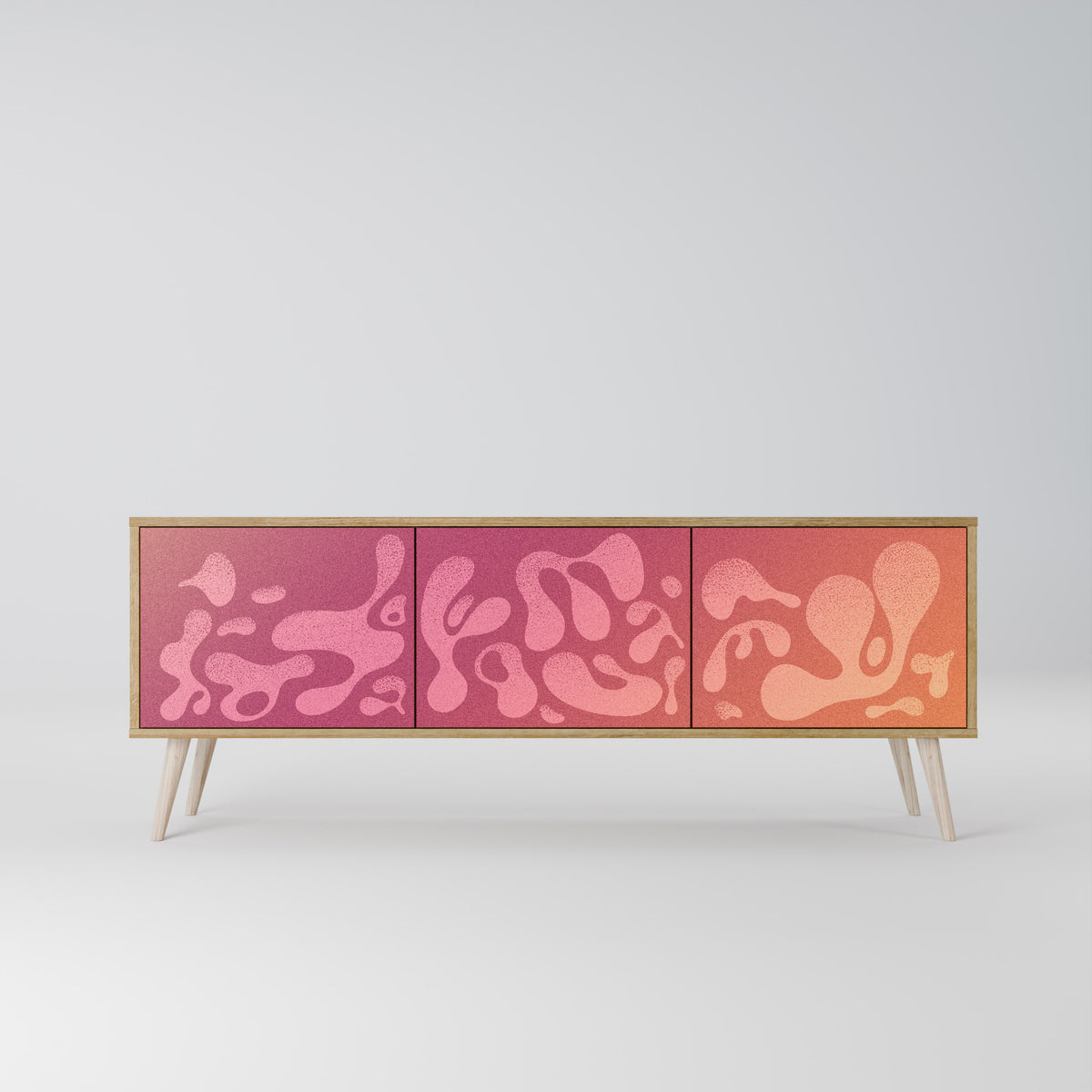 IRREGULAR PINK 3-türiges TV-Lowboard