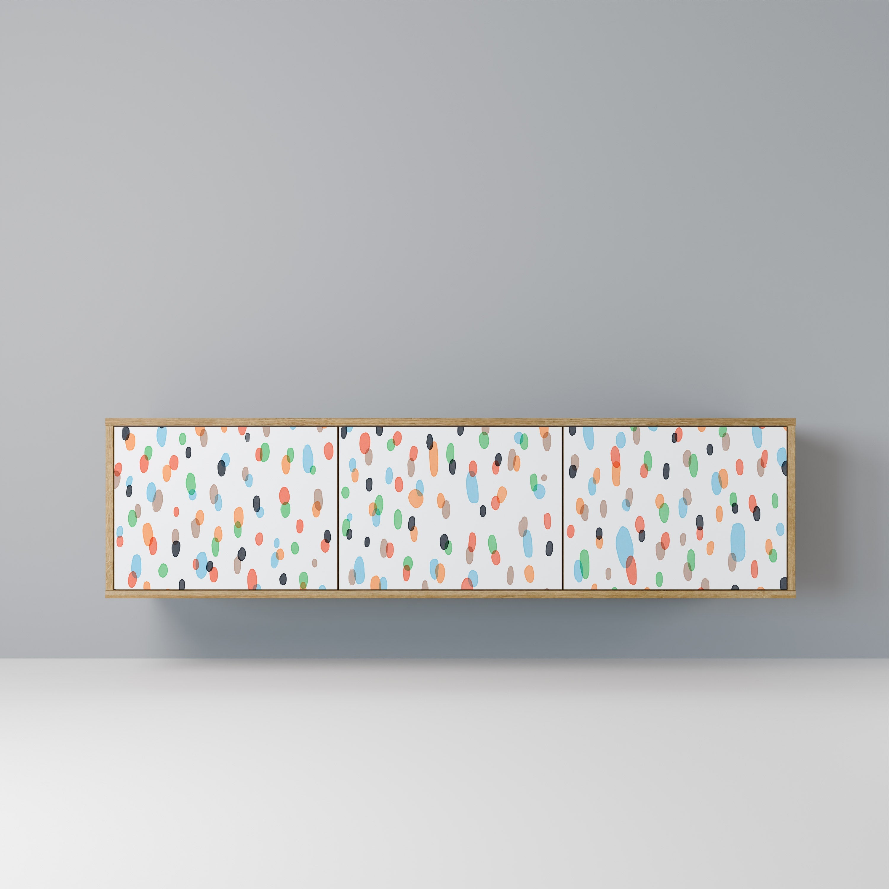 ENERGETIC SPOTS TV-Lowboard mit 3 Türen in Eiche-Optik