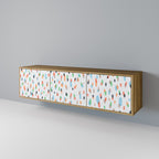 ENERGETIC SPOTS TV-Lowboard mit 3 Türen in Eiche-Optik