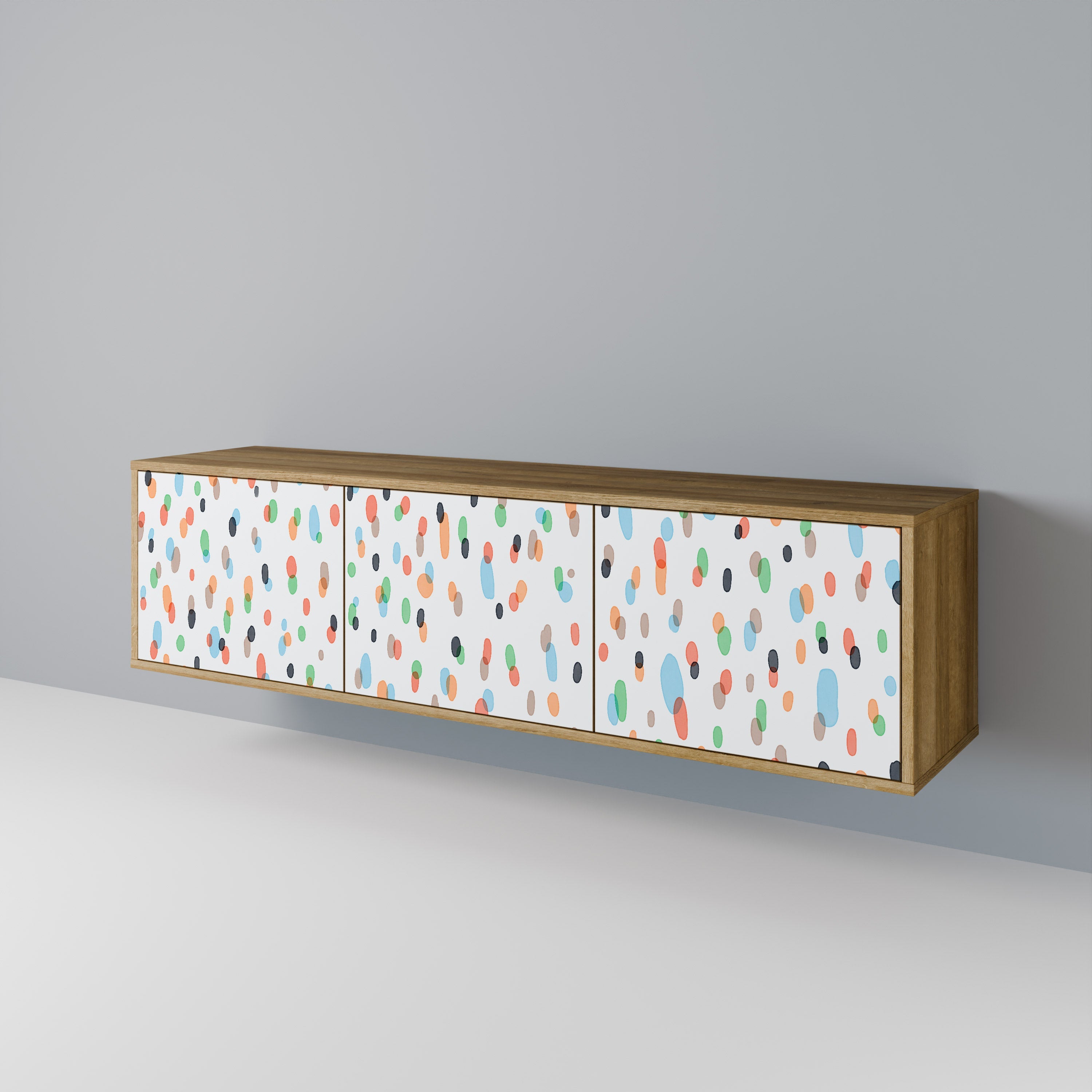 ENERGETIC SPOTS TV-Lowboard mit 3 Türen in Eiche-Optik