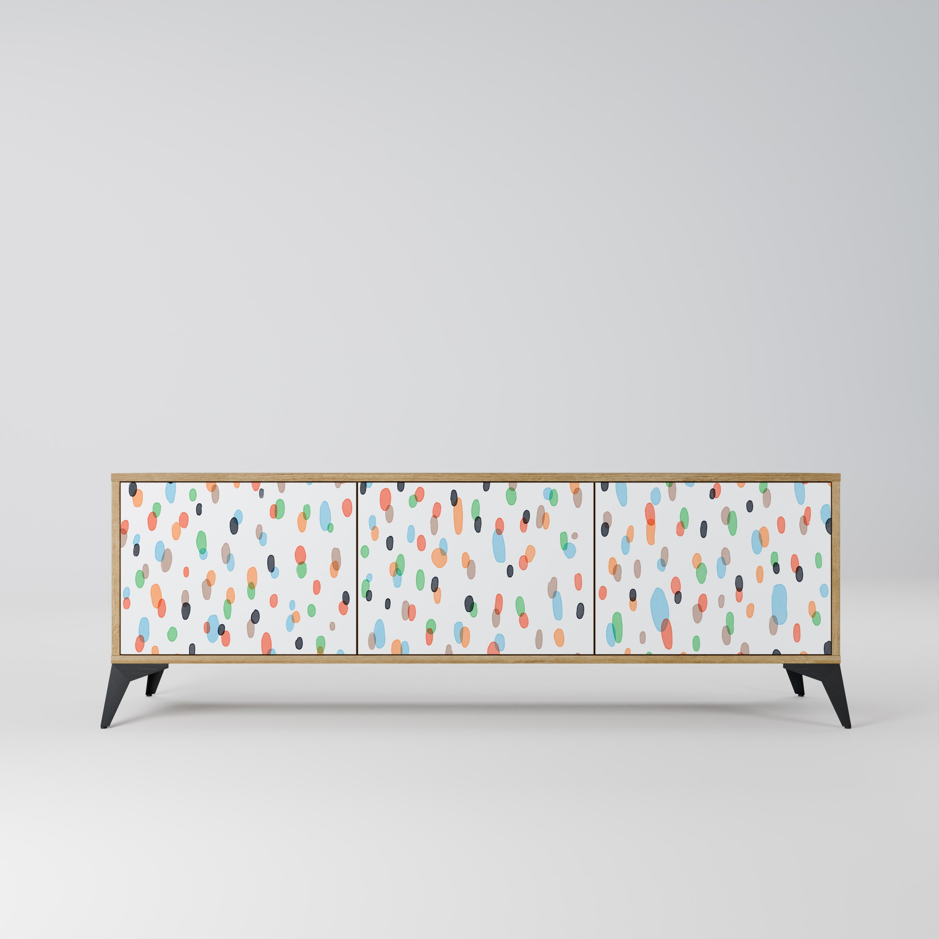 ENERGETIC SPOTS TV-Lowboard mit 3 Türen in Eiche-Optik