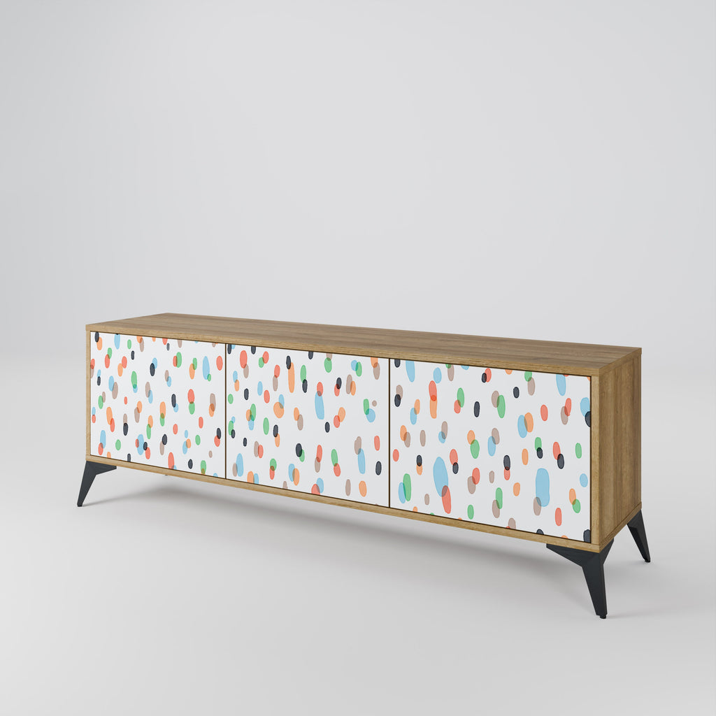 ENERGETIC SPOTS TV-Lowboard mit 3 Türen in Eiche-Optik