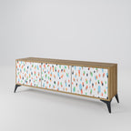 ENERGETIC SPOTS TV-Lowboard mit 3 Türen in Eiche-Optik