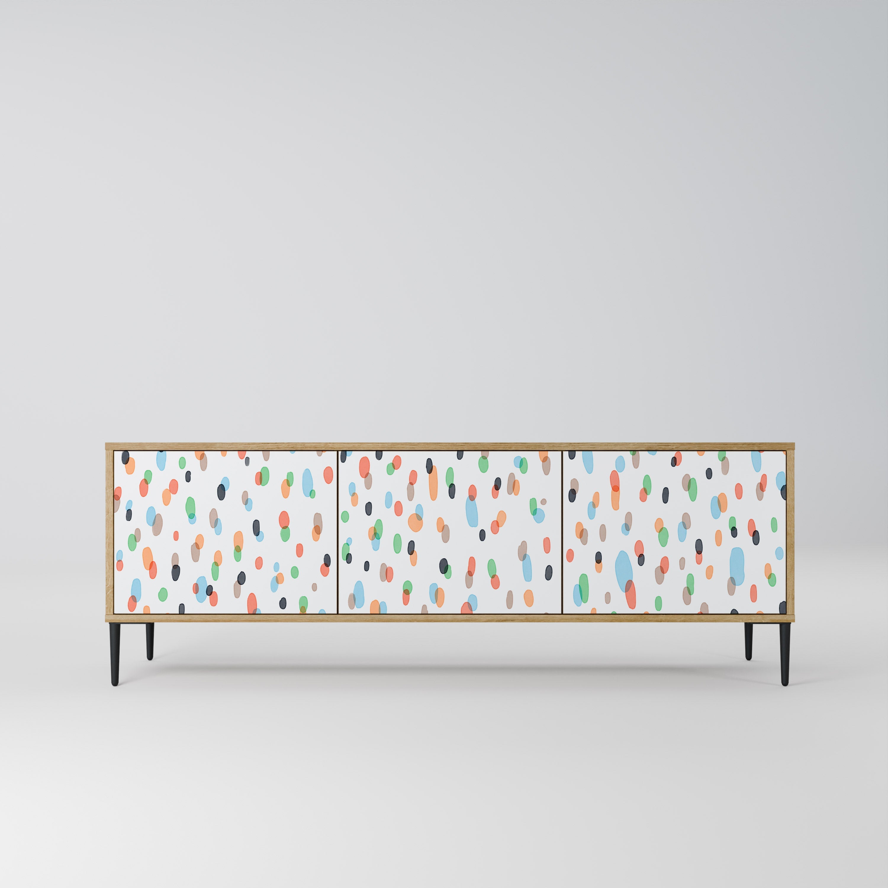 ENERGETIC SPOTS TV-Lowboard mit 3 Türen in Eiche-Optik